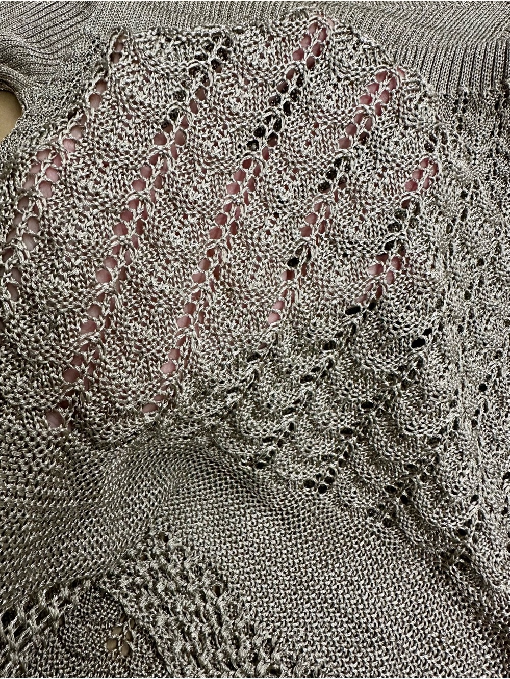 Ralph Lauren Silver-Taupe Knit Sweater dress - Picture 8 of 8